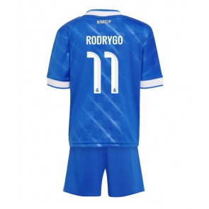 Real Madrid Rodrygo Goes #11 Replik 3rd trikot Kinder 2025-26 Kurzarm (+ Kurze Hosen)